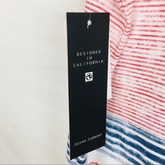 Ocean Current | Patriotic Unisex Chest Pocket Tank NWT - Picture 8 of 9